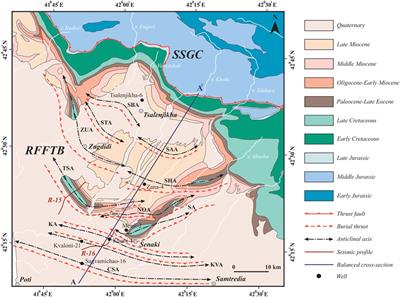 Deformation structural style of the rioni foreland fold-and-thrust belt, western greater caucasus: Insight from the balanced cross-section